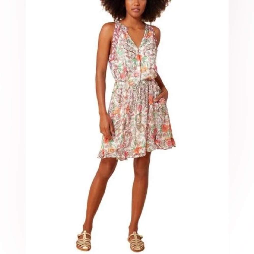 Hale Bob Chiffon Sleeveless Dress